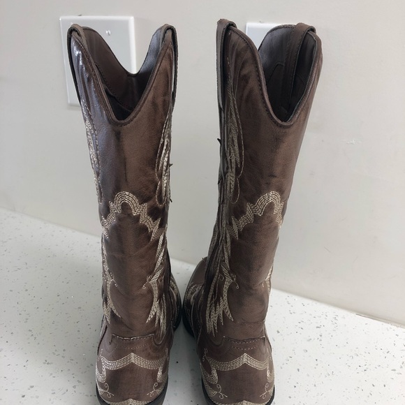 Coconuts by Matisse lone star brown cowboy boots womens size 6 - Picture 5 of 9
